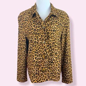 Vintage Briggs New York cheetah/ leopard Shacket